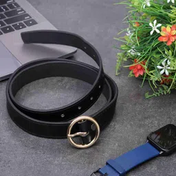 hapani fashion Women Evening Black Genuine Leather, Metal, Canvas Belt-picture-24