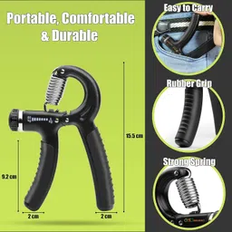 inohiv Weight Adjustable Professional Counter Hand Gripper Hand Grip/Fitness Grip image 4