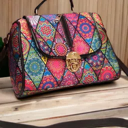 crafto Women Multicolor Hand-held Bag-picture-25
