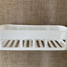 shrey Self Adhesive Wall Hanging BATHROOM floating Shelf (pack of 2) 1.5 Plastic Wall Shelf image 1