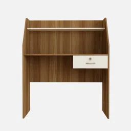 sivom Tron Hutch Desk in Lyon Teak & White Colour image 5