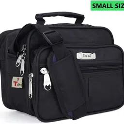 teo Men & Women Black Messenger Bag image 2