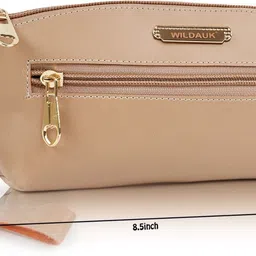 wildauk Casual, Formal, Party Cream Clutch image 5