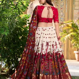 hem selles Printed Semi Stitched Lehenga Choli image 2