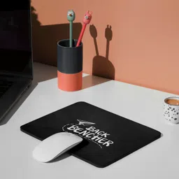 Zipcartz "Back Bencher" Funny Quote Mouse Pad for Students & College Desk, Non Slip Base Mousepad image 2