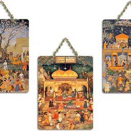 artvibes Islamic Art Wall Hanging Home Decorative Wall Art for Living room (WH_96168N) Pack of 3-picture-12