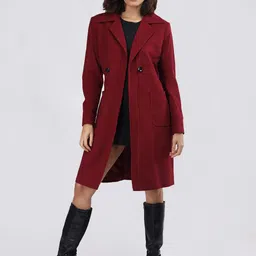 chkokko Tweed Solid Coat For Women image 5