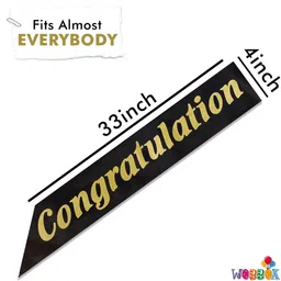 wobbox Happy Retirement Sash, Congratulation Sash, Retirement Party Decorations image 5