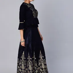 juniper Embroidered Stitched Lehenga Choli image 3