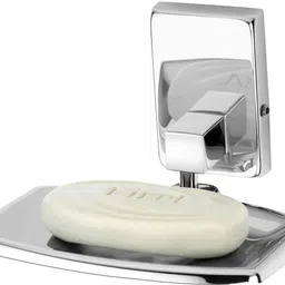 gloxy 5 Pieces Folding Towel Rack+ Towel Rod+Soap Dish+ Toothbrush Holder & Towel Ring 24 inch 1 Bar Towel Rod image 3