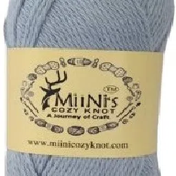 Premium 100% Cotton Crochet Yarn –Soft & Colorful Skein (14x8 cm) Heatherd Blue Manual Yarn Winder-image-71