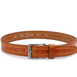 gil Men Casual Tan Genuine Leather Belt image 4