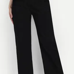 angelo Women Relaxed Fit Mid Rise Black Jeans image 1