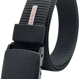 nukaichau Men Casual, Evening, Party Black Nylon Belt image 1
