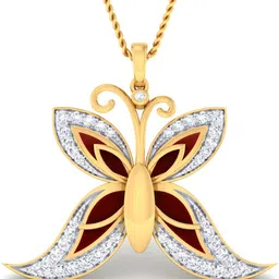 avsar Certified Diamond & BIS Hallmark AVP1012YA 18kt Diamond Yellow Gold Pendant-picture-28