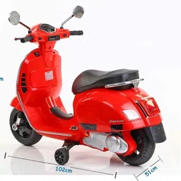 ebabykart Vespa 12V Electric Ride On Scooter For Kids with Foot Accelerator 3-7Yrs Scooter Battery Operated Ride On image 5