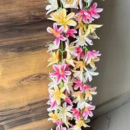 ramarch Multicolour lari plant mix flower for decoration wall,mirror, Multicolor Peace Lily Artificial Flower image 5