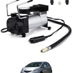 Universal 12V/150DC Silver Air Pump-158 150 psi Tyre Air Pump for Car & Bike-image-2