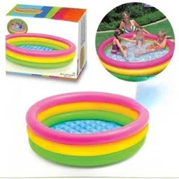 tiny tales 5 ft Inflatable paddling pool for children rainbow With Free Pump Inflatable Swimming Pool-picture-38