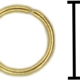 skanda crafterina Open Jump Rings for Jewelry Making, 7 mm Dia, Approx. 400 Pcs, Gold & Silver image 3