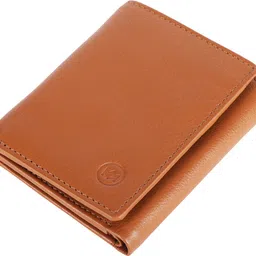 marsten Men Tan Genuine Leather RFID Wallet image 4