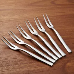 haniza 6 pcs fruit forks Stainless Steel Fruit Fork Set-picture-23