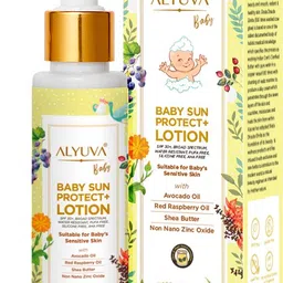 alyuva Sunscreen - SPF 50 PA+ Baby Sun Protect+ Lotion-SPF30+ , 100ml-picture-24