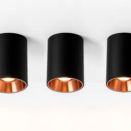 hybrix LED (12W) Rose Gold Indoor/Outdoor Surface Drum/Cylinder Light, Warm White, 3 Downlighter Ceiling Light Ceiling Lamp-picture-29