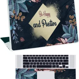 Inkykart Floral-D14 Top+Wrist Pad Vinyl Laptop Skin/Sticker/Cover vinyl Laptop Skin Compatible for 15.6 inch-picture-36