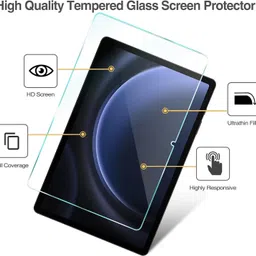 TECHSHIELD Tempered Glass Guard for Samsung Galaxy Tab S10 Plus/S9 Plus/S9 FE Plus/S7 FE 5G/S8 Plus 12.4'' image 4