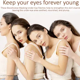 masking Bio Cellulose Under Eye Patches for Dark Circles, Wrinkles, Anti-Aging (3 Pairs) image 2