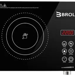 brolo 2200 W Radiant Cooktop Jog Dial, Touch Panel image 2