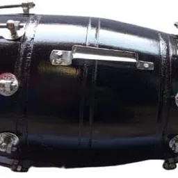 darshanmusical Wooden Musical Dholak Instrument Drum Nuts & Bolt 17 inch Rope & Rings Dholak-picture-23