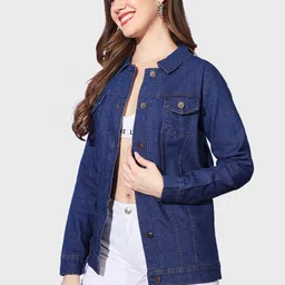 dimpy garments Women Solid Denim Jacket-picture-17