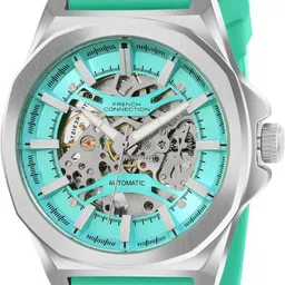 french connection MECHALUME Tiffany Blue Round Dial | Automatic Watch For Men's Analog Watch - For Men FCA23UL image 2