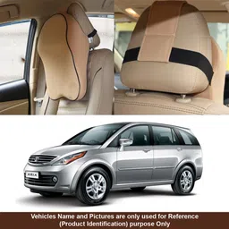 oshotto Beige Fabric Car Pillow Cushion for Tata-picture-16