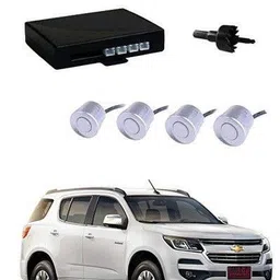 4 White Parking Sensors With LED Display Which Increased Safety of Passengers/Car One Alarm Kit-224 Parking Sensor-image-9