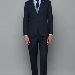 Men Single Breasted - 2 button Checkered Suit-image-15