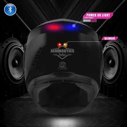 steelbird Bluetooth Full Face ISI Certified Helmet for Men with Inner Smoke Sun Shield Motorbike Helmet image 4