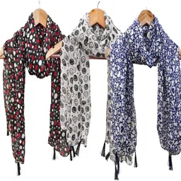 urgen Georgette Floral Print Multicolor Women Dupatta-picture-12