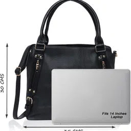 lavie Women Black Satchel - Regular Size image 4