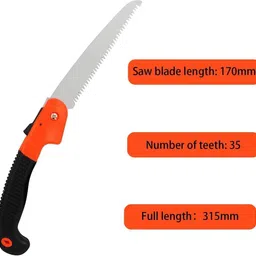 jialto HAND SAW CUTTER Folding Purner Cutter Steel Manganese Garden Hand Saw Tools Bypass Pruner image 4