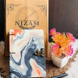 nizam handiicraft Beautifully designed diary Notebook With Lock Clasp A5 Diary Unruled A5 Diary 100 200 Pages image 1