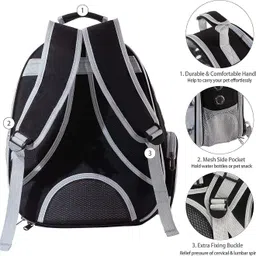 yywop 4u Bubble Portable Travel Bag, Dog Sling Backpack YELLOW Bike Pet Carrier image 5