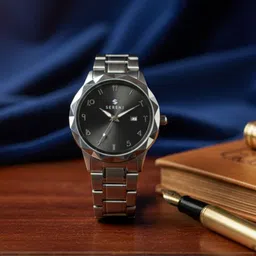 oldiva Analog Watch - For Men S_Heavvy Stainless Silver Dial Black-picture-15