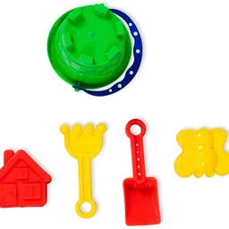 spkart 5 Pc Beach Toy Material Sandpit Bucket Animal Mould Beach Shovel Spade image 3