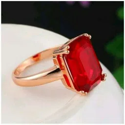 Copper Ruby Gold Plated Ring-image-7