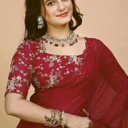 shivgann Embroidered Bollywood Georgette Saree-picture-44