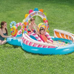 intelligent Candy Zone (IND*662) Inflatable Fun Play Center with Slide with Pump Inflatable Swimming Pool-picture-37
