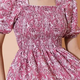 zwerlon Women A-line Multicolor Below Knee Dress image 3